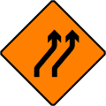 Move to Right (Two Lanes)