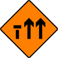 Lane 1 of 3 Closed (Level 1)