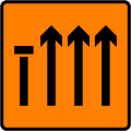 Lane 1 of 4 Closed (Level 3)