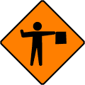 Flagman Ahead