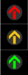 3 aspect go straight traffic signal