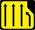 Lane Loss (Four to Three Lanes) - Right