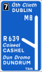 Map Type Advance Direction Sign