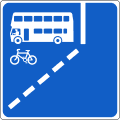 Start of Nearside With-Flow Bus Lane