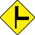 Junction With Major Road at Sharp Corner - Right
